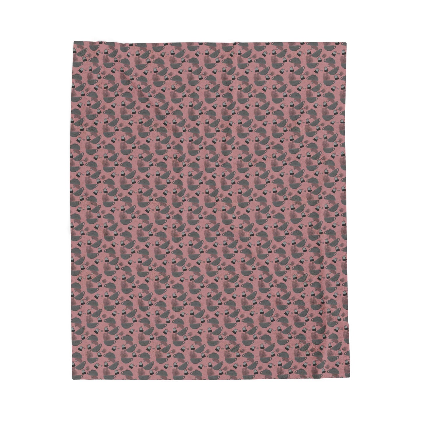Velveteen Plush Blanket | My Cup of Tea | Cozy Romantic Couch & Bed Blanket