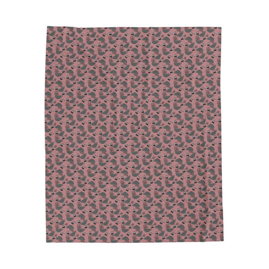 Velveteen Plush Blanket | My Cup of Tea | Cozy Romantic Couch & Bed Blanket