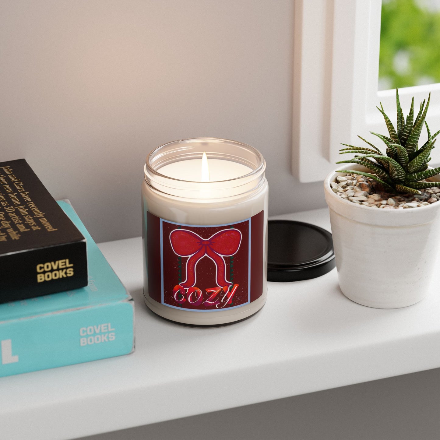 Crimson & Cozy Scented Soy Candle — 9oz