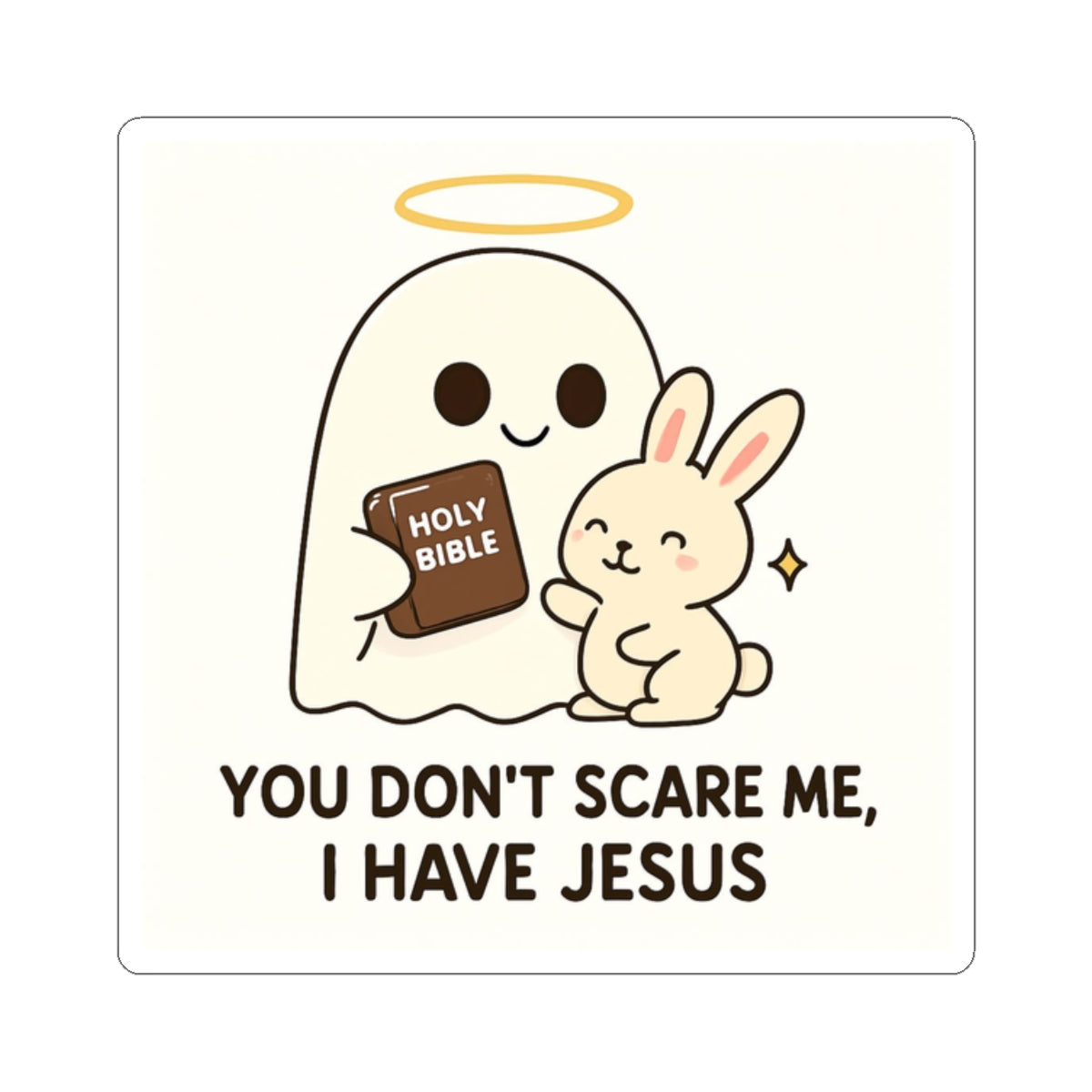 Holy Ghost & Friend Kiss Cut Sticker