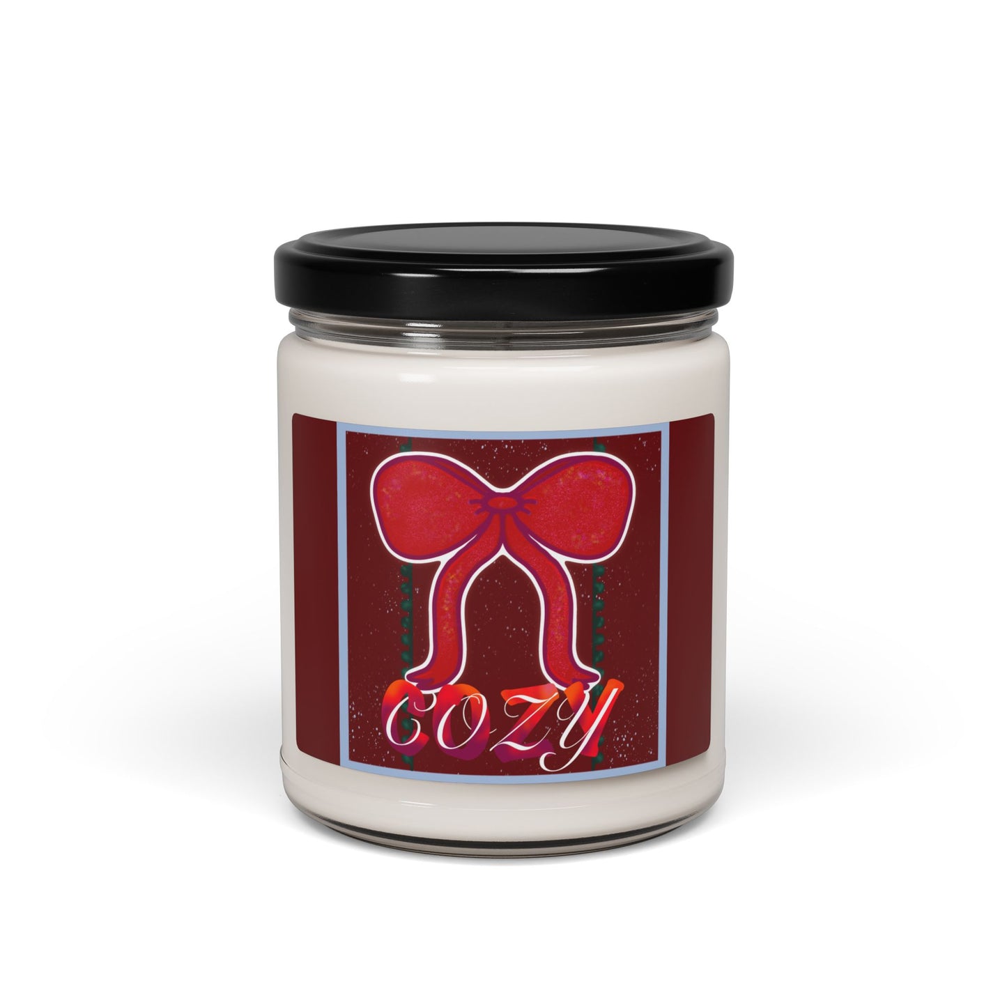 Crimson & Cozy Scented Soy Candle — 9oz