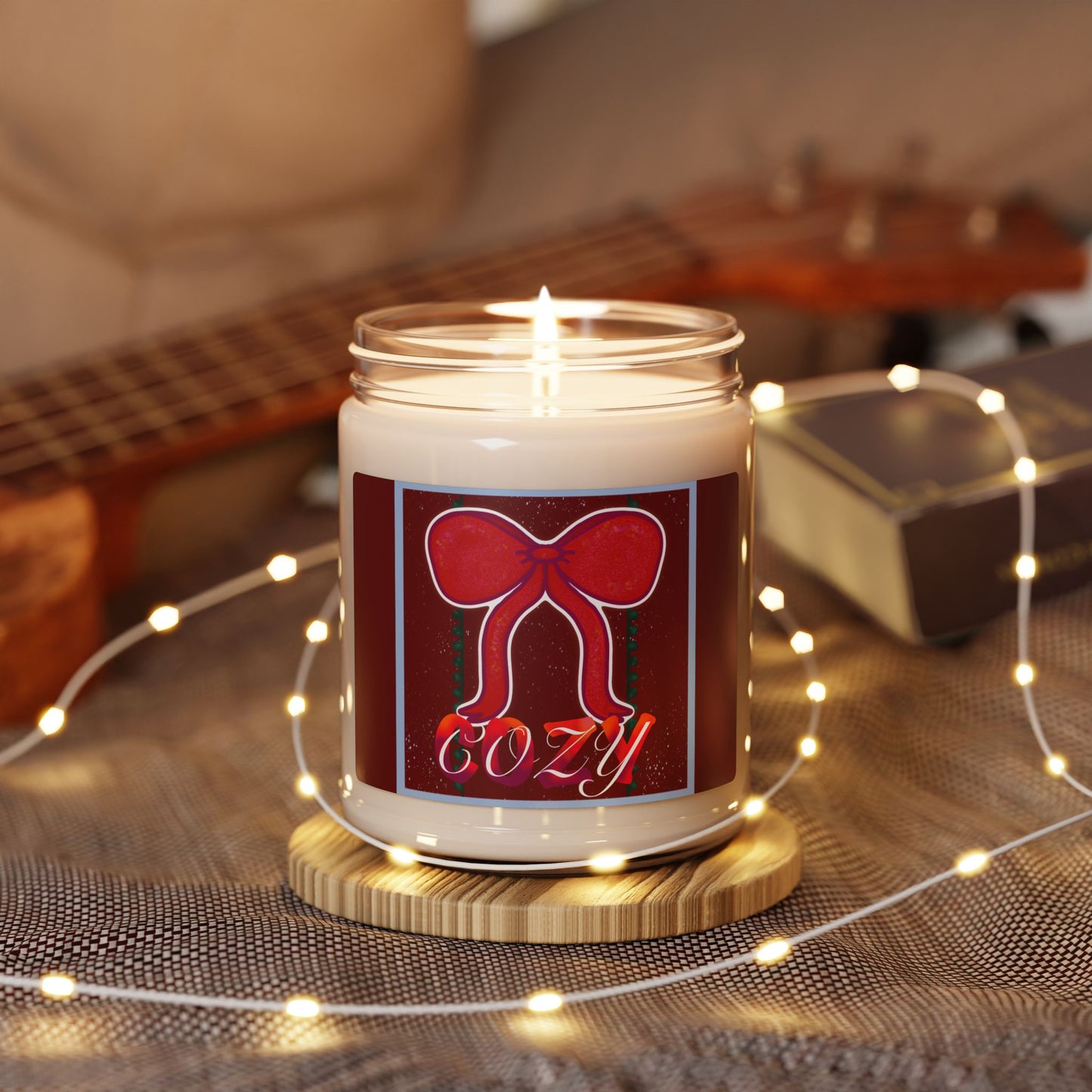 Crimson & Cozy Scented Soy Candle — 9oz
