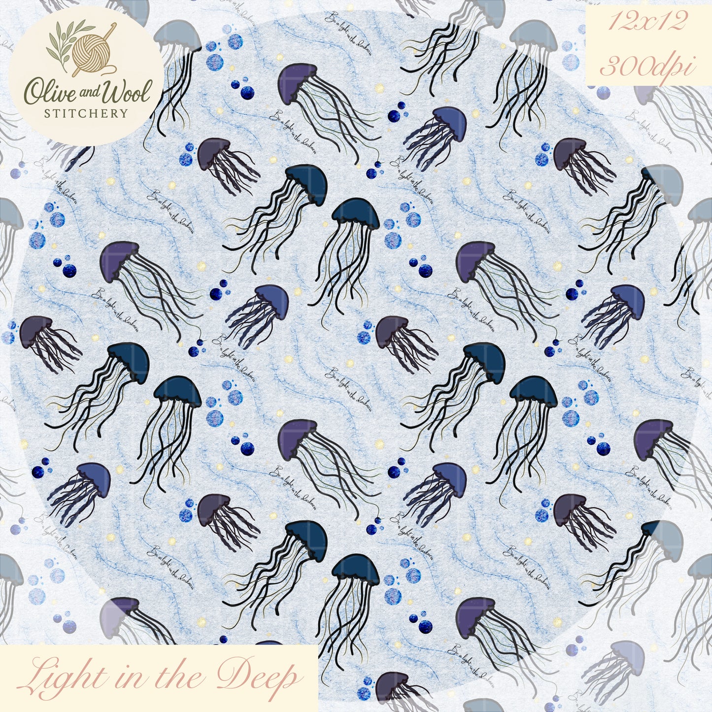 Light in the Deep Seamless Pattern