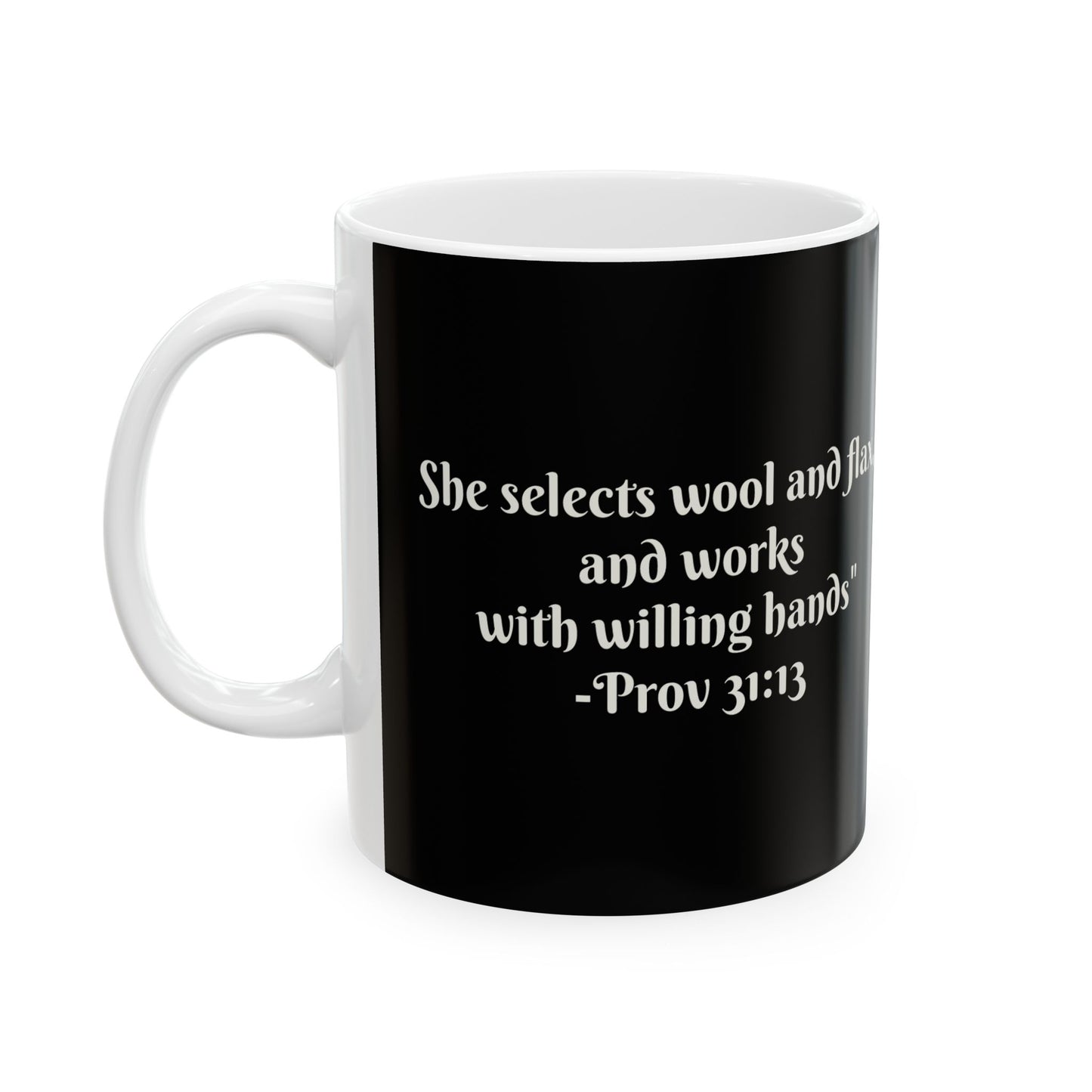 Olive and Wool Scripture Ceramic Mug, (11oz, 15oz)
