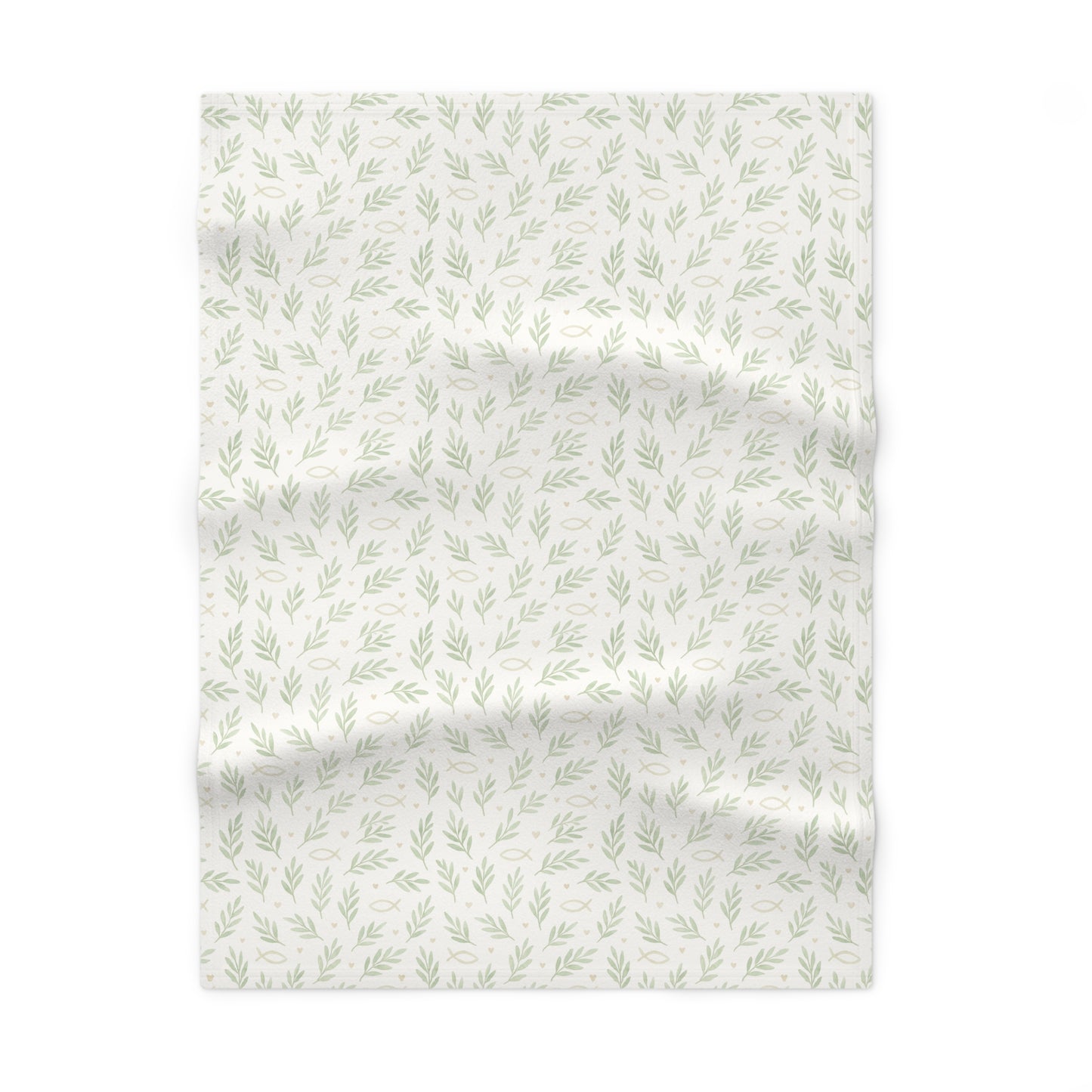 Faith Baby Blanket — Fish & Olive Branch Soft Fleece