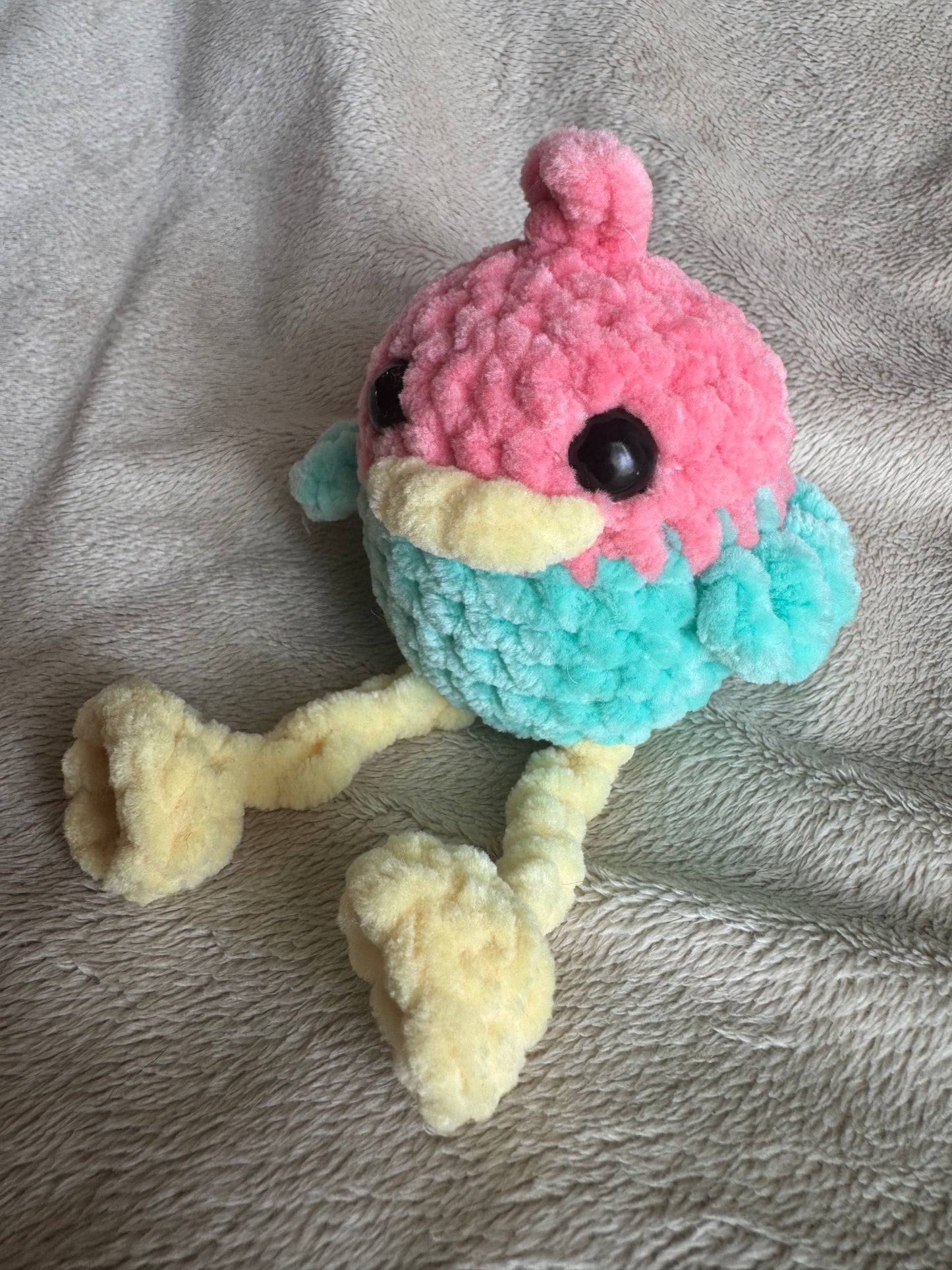 Silly Bird Plush | Crochet Bird Easter Basket Stuffer