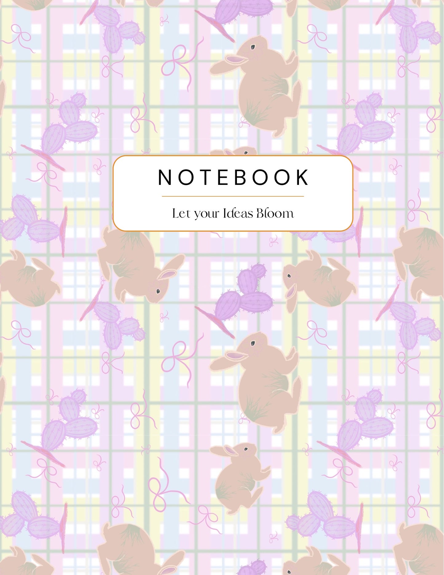 Desert Bunny Bloom Seamless Pattern
