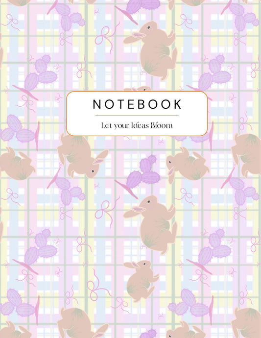 Desert Bunny Bloom Seamless Pattern
