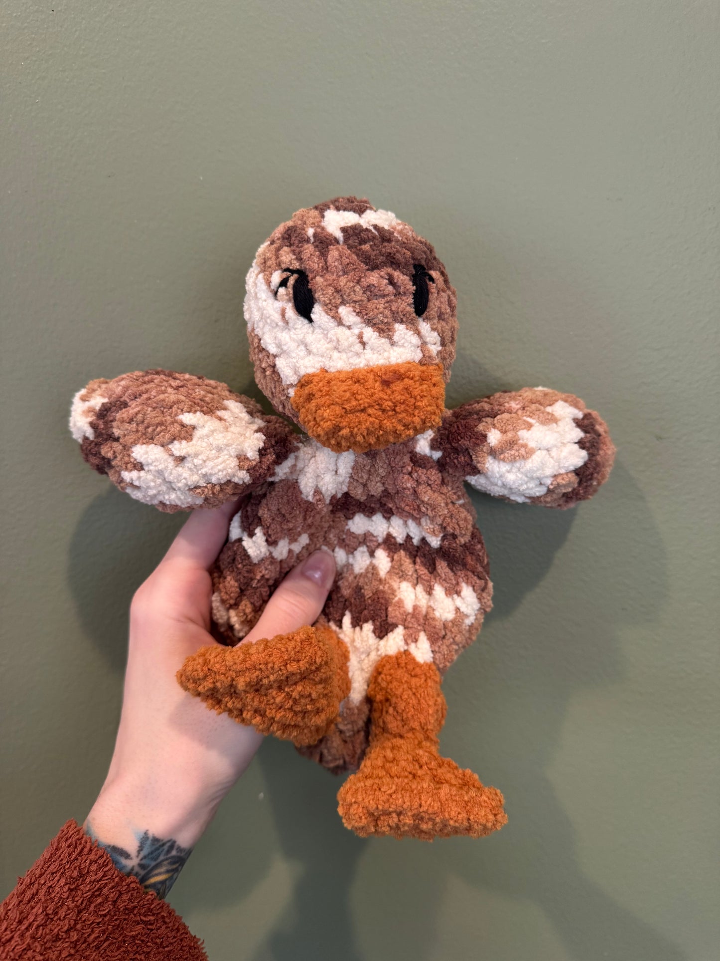 Duck Snuggler | Chocolate Chip Crochet Plushie