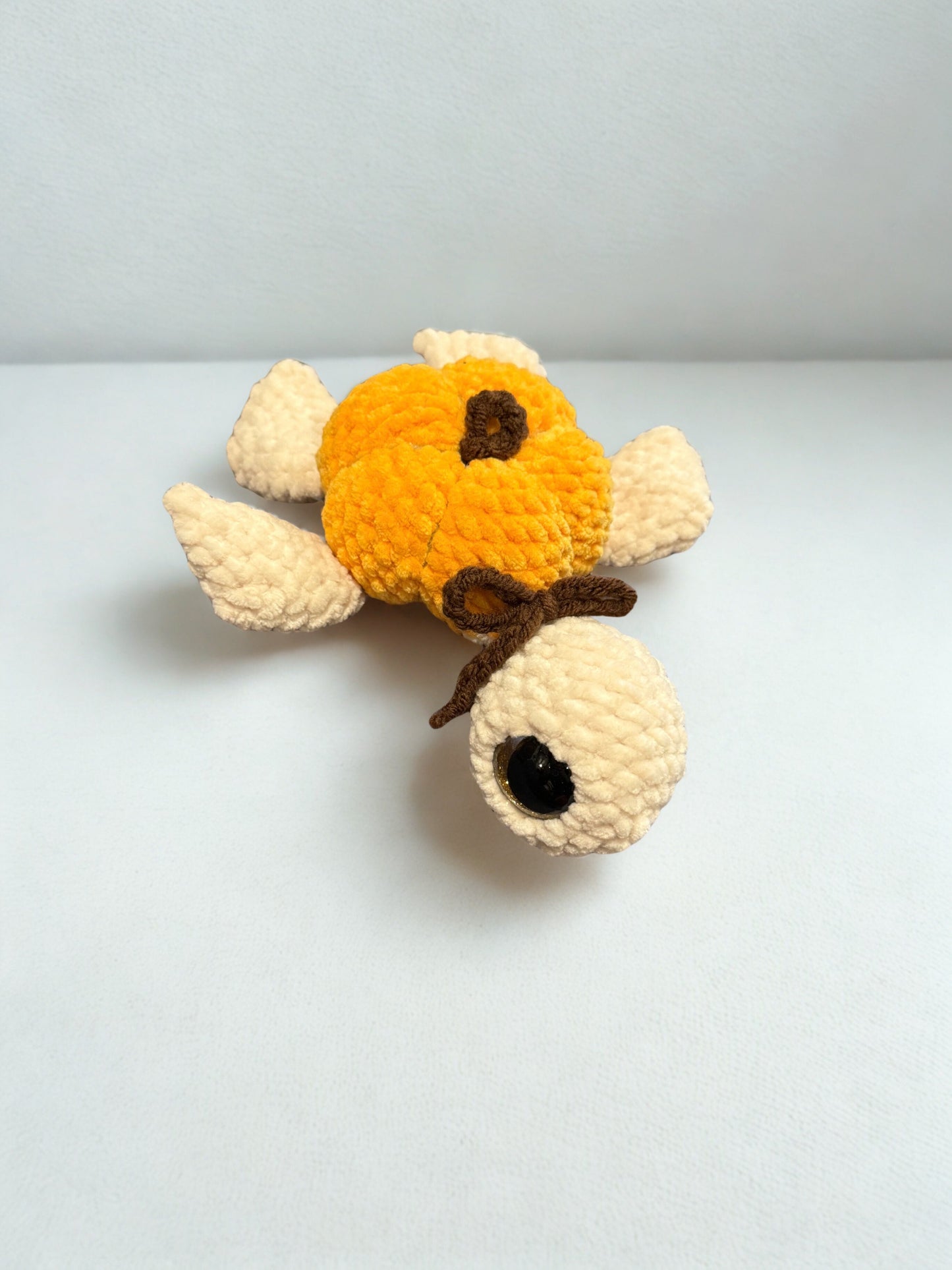 Pumpkin Turtle Plush | Handmade Autumn Crochet Turtle