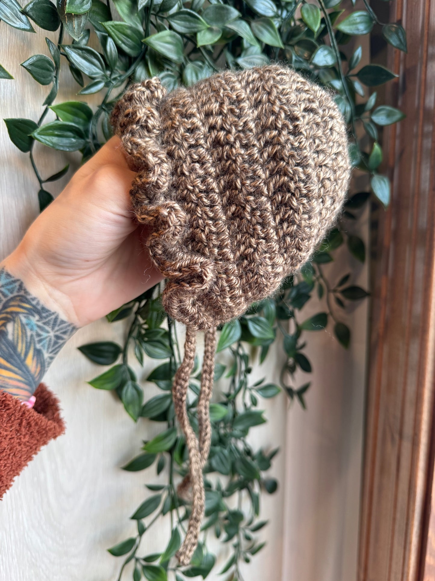 Heirloom Ruffle Bonnet | Crochet Baby/ Doll Hat